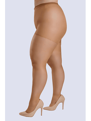 Collant de licra XXL com painel - Pack de 3