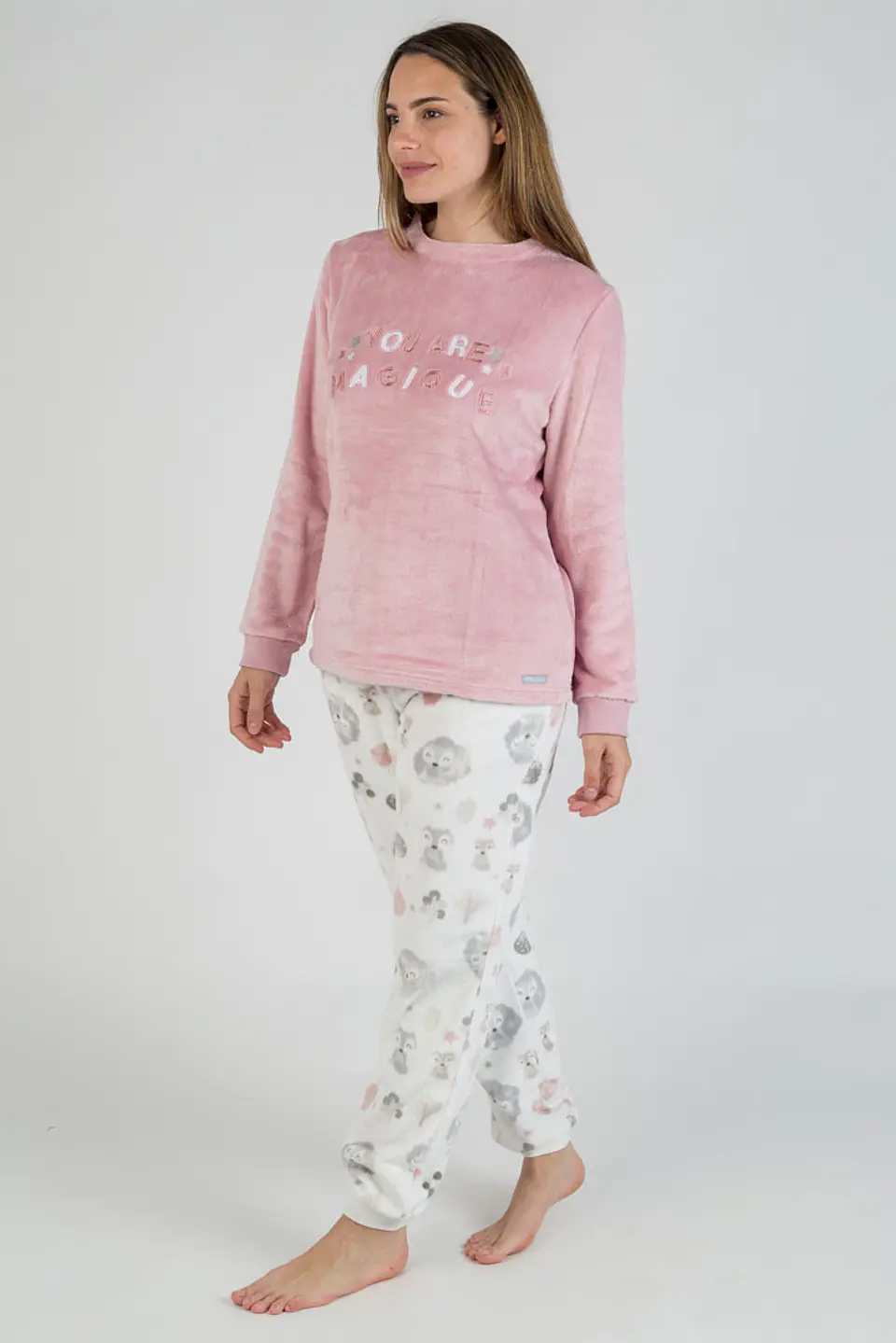 Pijama em coralina 