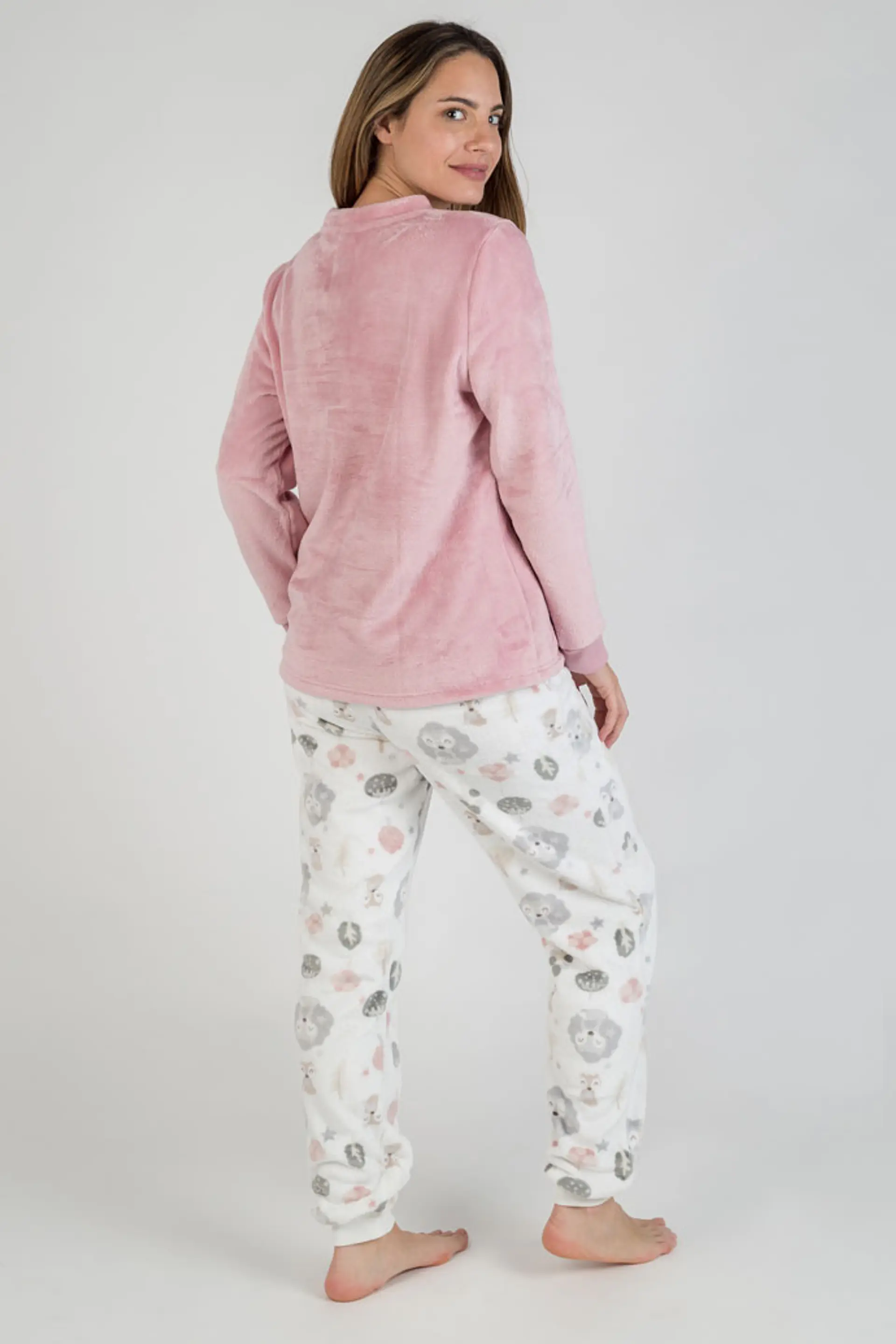 Pijama em coralina 