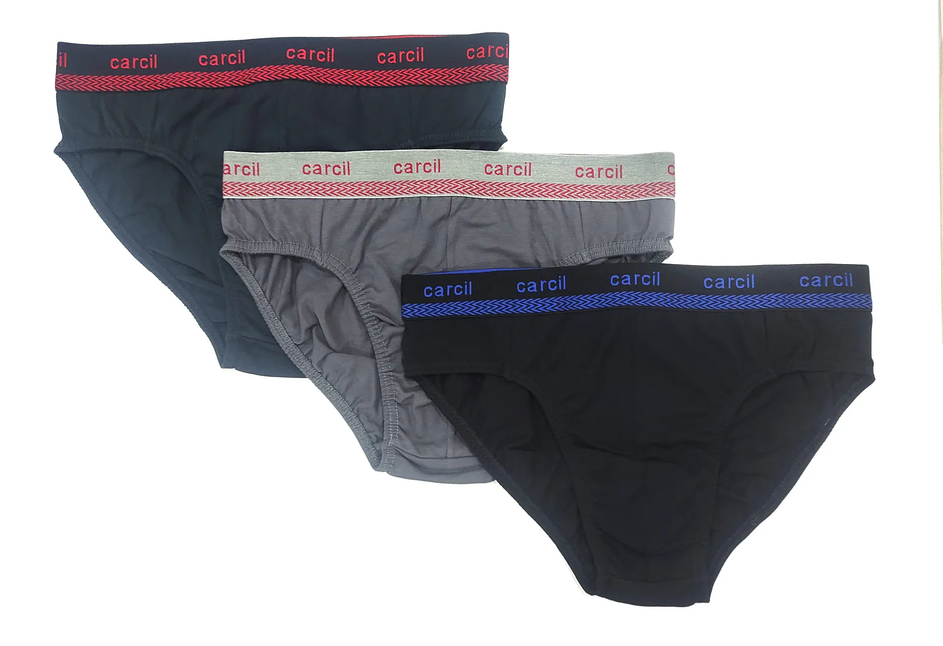 Bikini de homem em algodão - Pack de 3 2