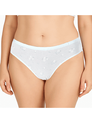 Bikini de algodão estampado flores marca Margarida - pack de 4 