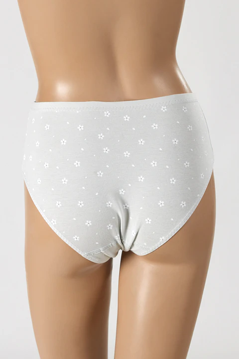 Cueca de algodão estampada "Malmequer" marca Margarida - pack de 4