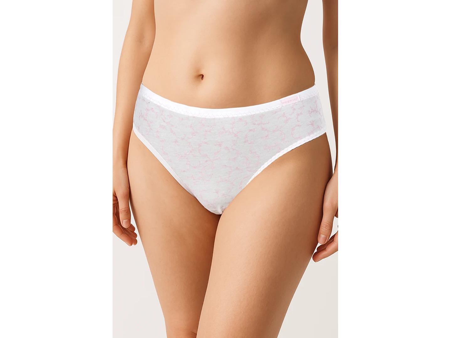 Biquini de algodão estampado 