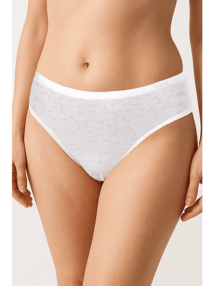 Biquini de algodão estampado 