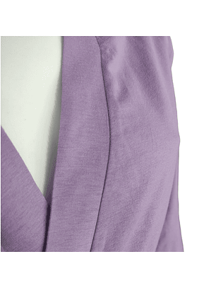 Robe de algodão de manga comprida