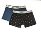 Boxer estampado de homem em algodão - Pack de 2 - Thumbnail 4