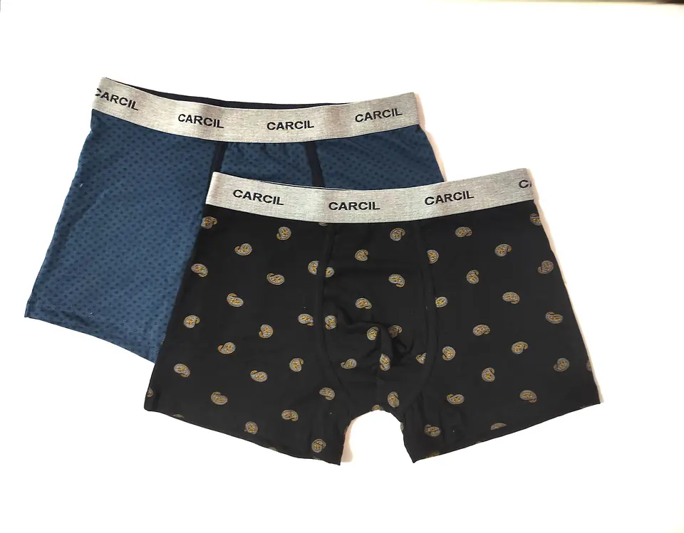 Boxer estampado de homem em algodão - Pack de 2 4