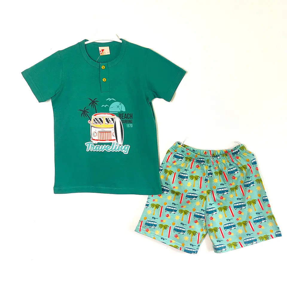 Pijama de menino de calção 