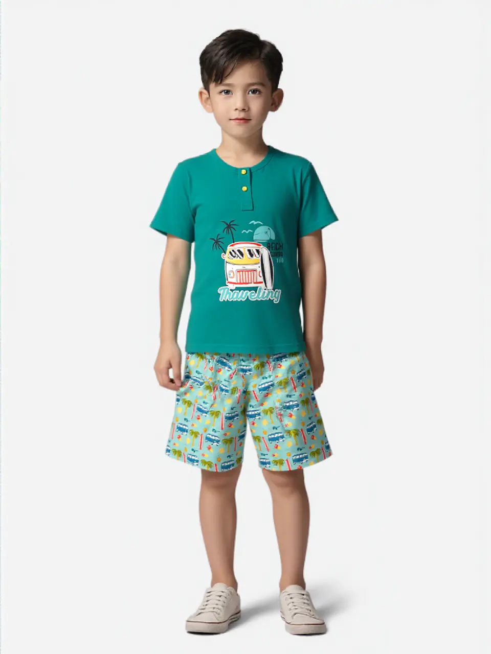 Pijama de menino de calção 