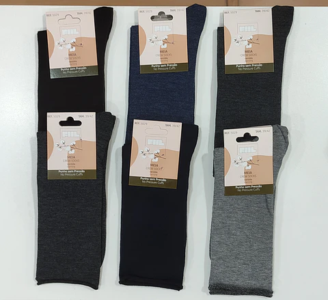 Meia sem punho - pack de 6