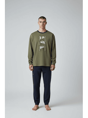 Pijama de homem em algodão 