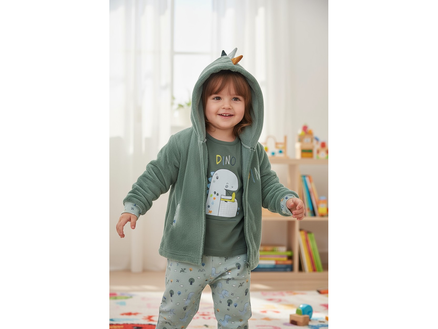 Pijama de bebé “Dino” – 100% Algodão 2