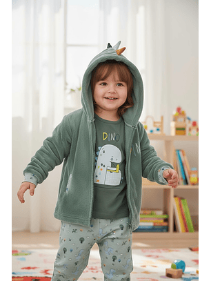 Pijama de bebé “Dino” – 100% Algodão