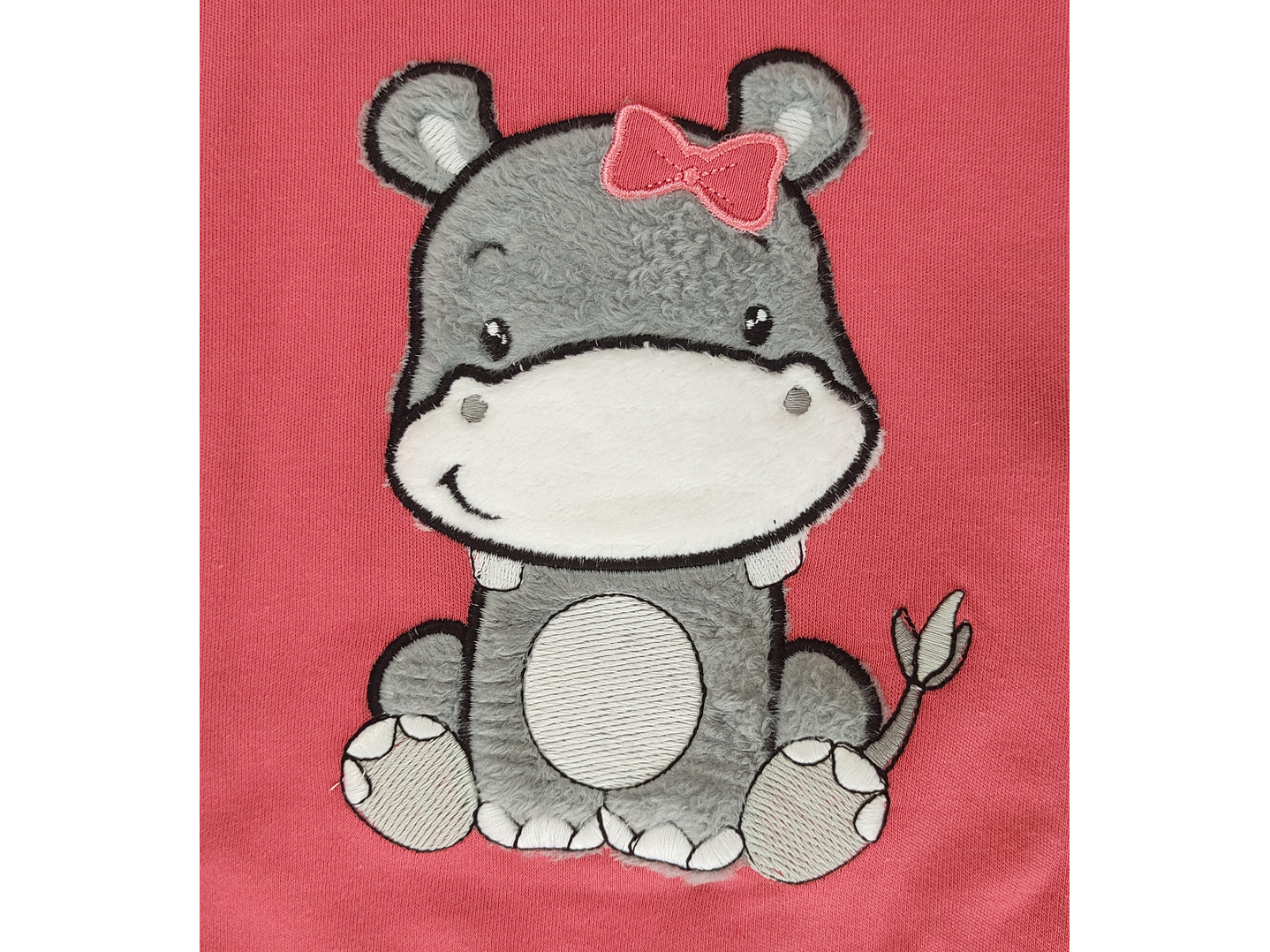 Pijama de bebé “Hipopótamo” – 100% Algodão (felpa cardada) 4