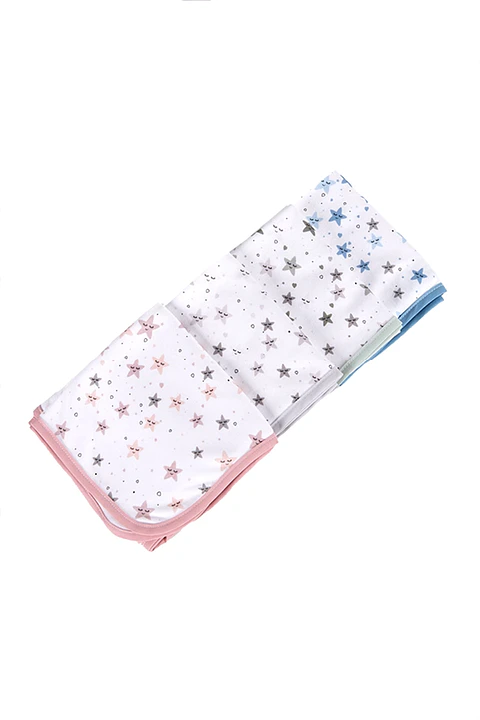 Fralda em algodão "Estrelinhas"