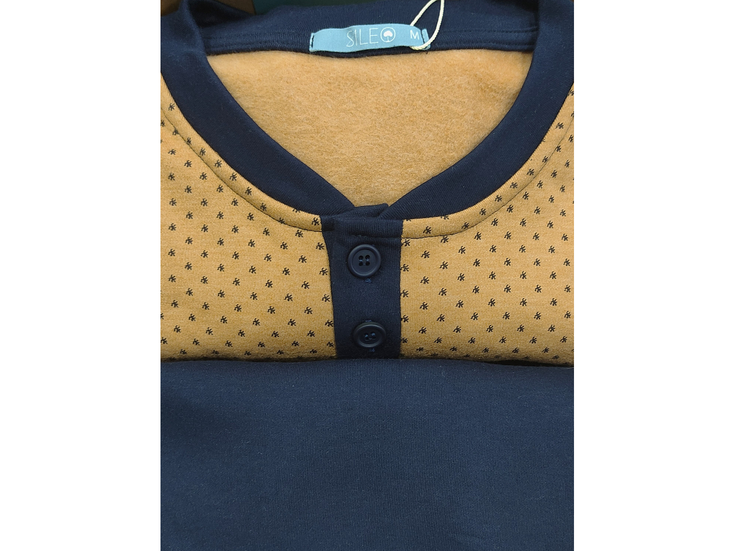 Pijama de homem 100% algodão cardado - camel 2