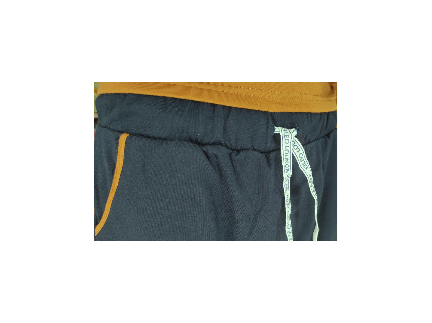 Pijama de homem 100% algodão cardado - camel 3