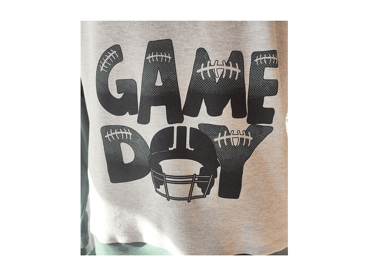 Pijama de homem “Game Day” verde – 100% algodão cardado 2