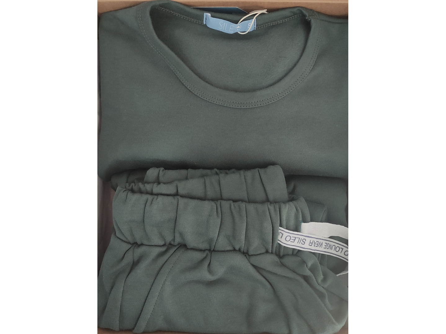 Pijama de homem “Game Day” verde – 100% algodão cardado 3