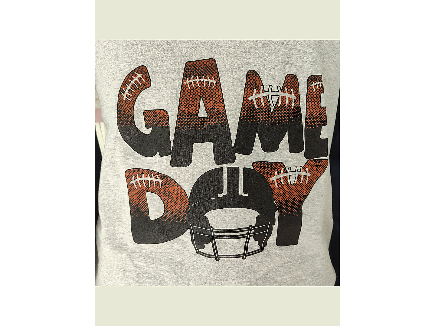 Pijama de homem “Game Day” azul – 100% algodão cardado 2