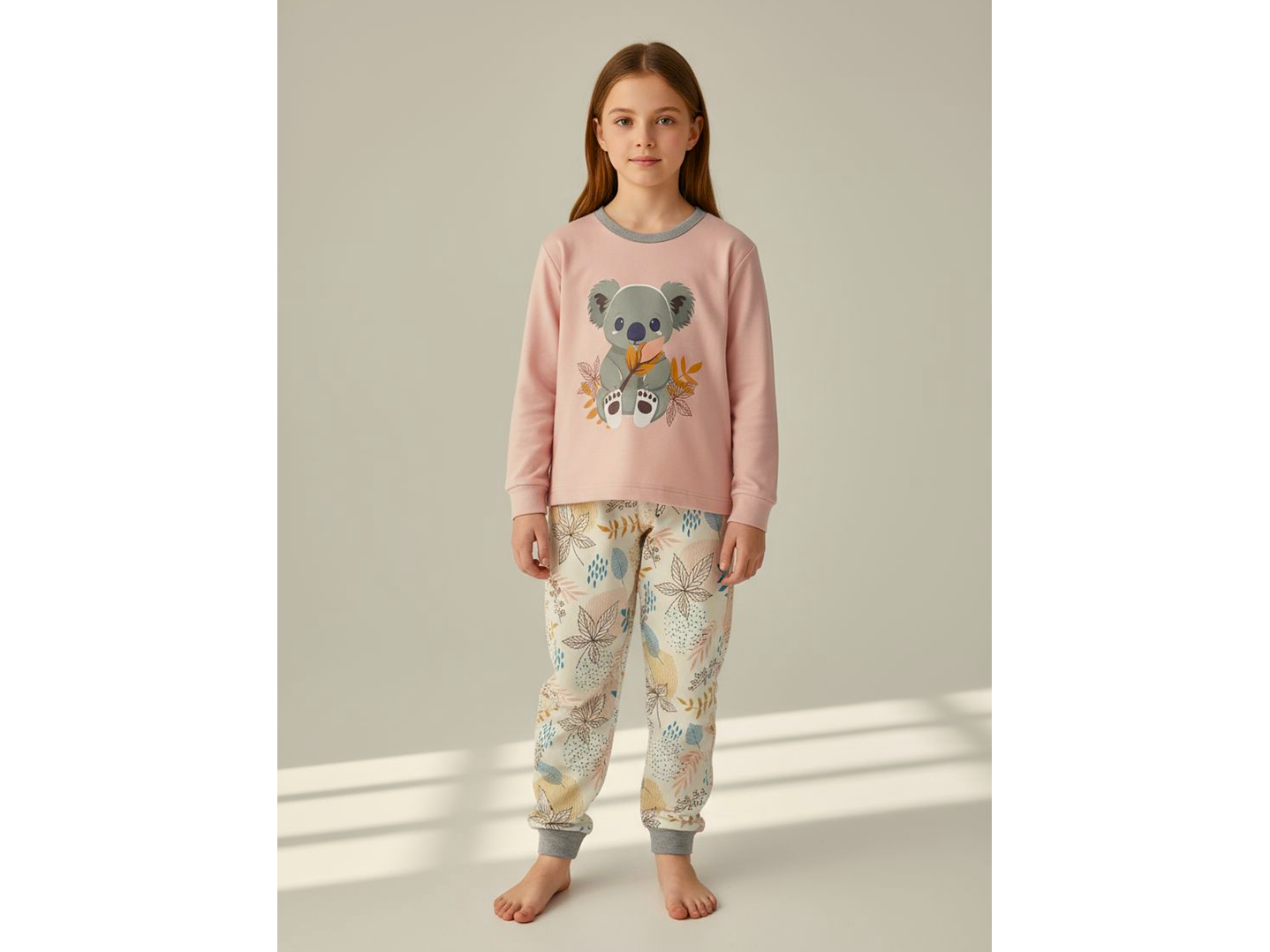 Pijama de criança em algodão cardado - Koala 1