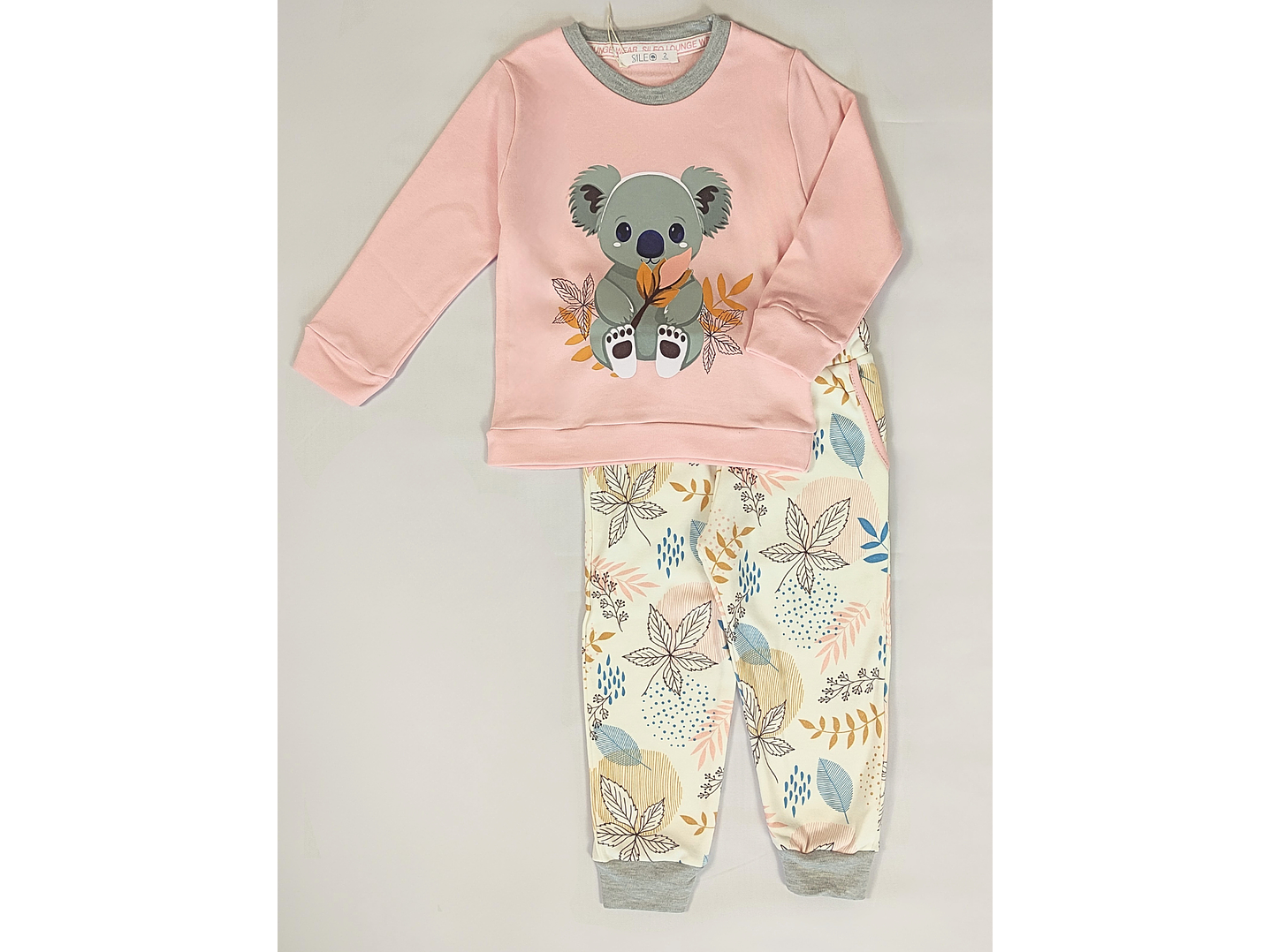 Pijama de criança em algodão cardado - Koala 2