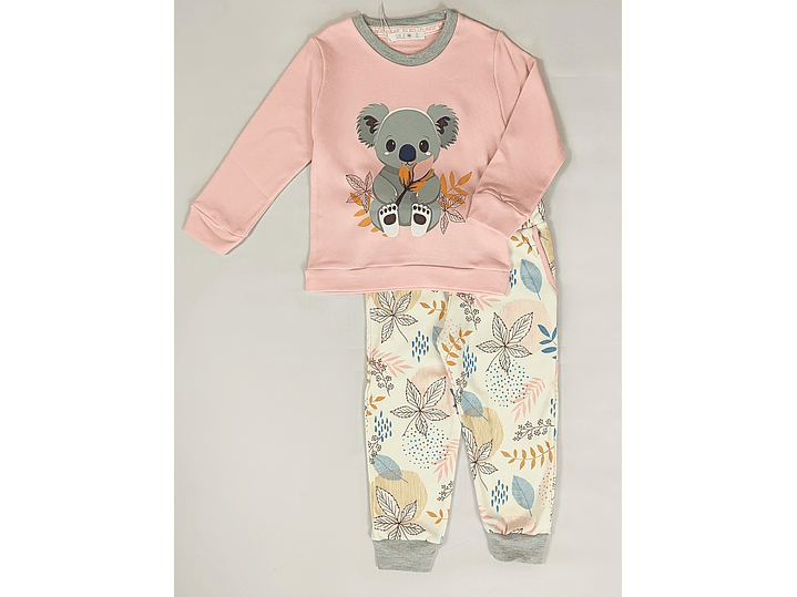 Pijama de criança em algodão cardado - Koala 2