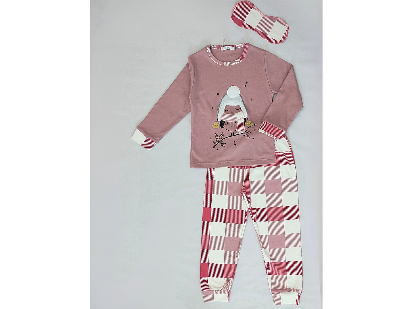 Pijama de criança em algodão -  com venda para os olhos 4