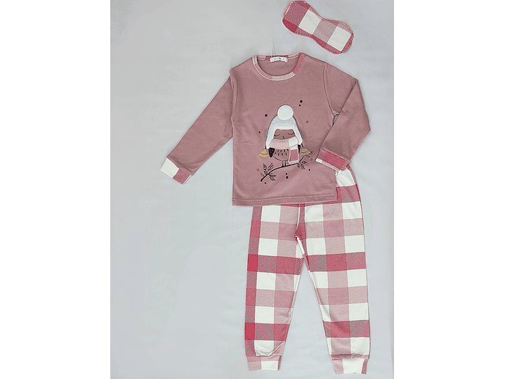 Pijama de criança em algodão -  com venda para os olhos 4