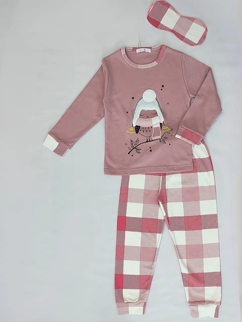Pijama de criança em algodão -  com venda para os olhos 4