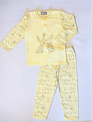 Pijama de criança - coelhinhos
