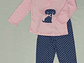 Pijama de criança cardado - cãozinho - Thumbnail 3