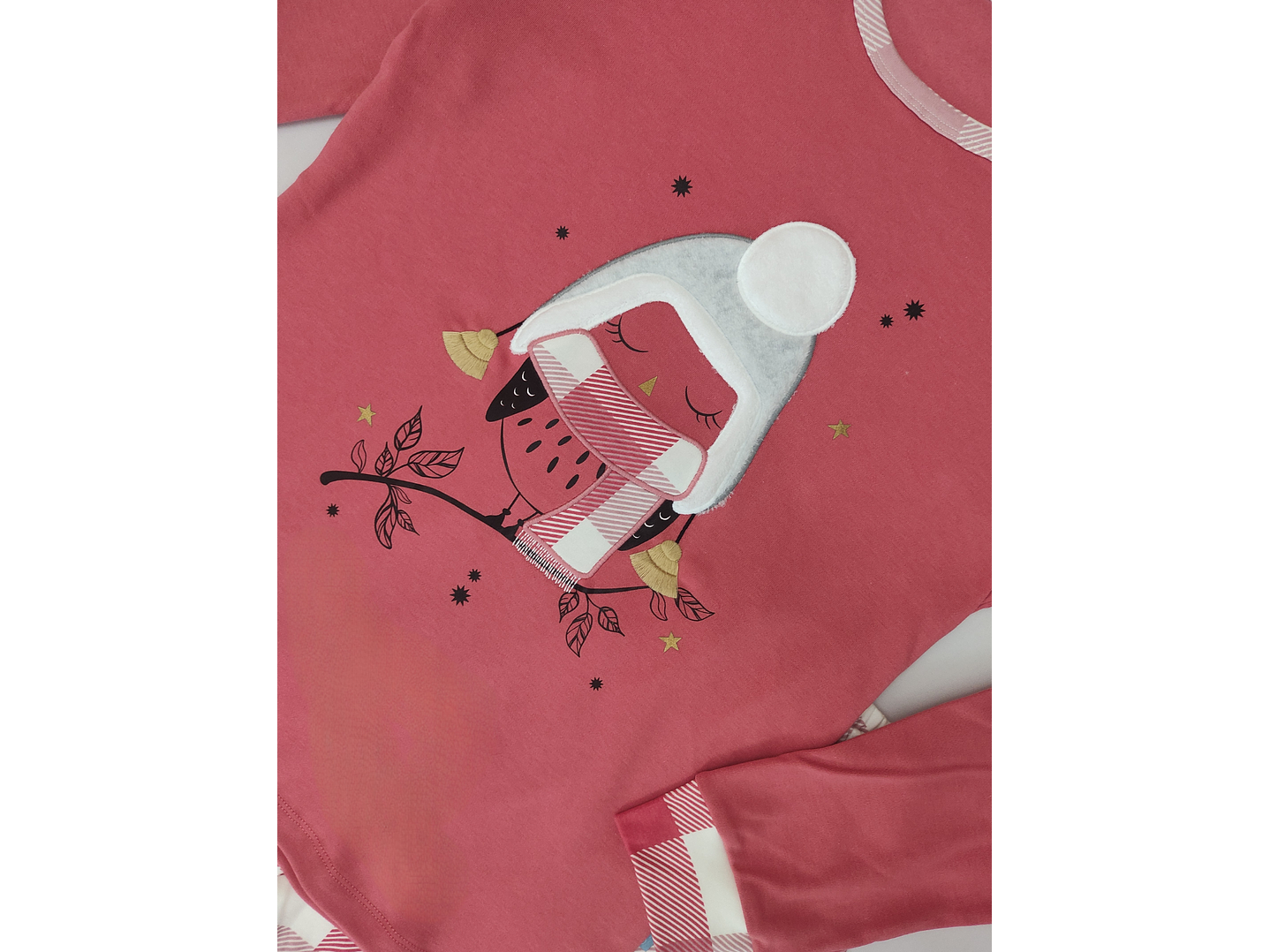 Pijama de mulher em algodão com venda para os olhos 3