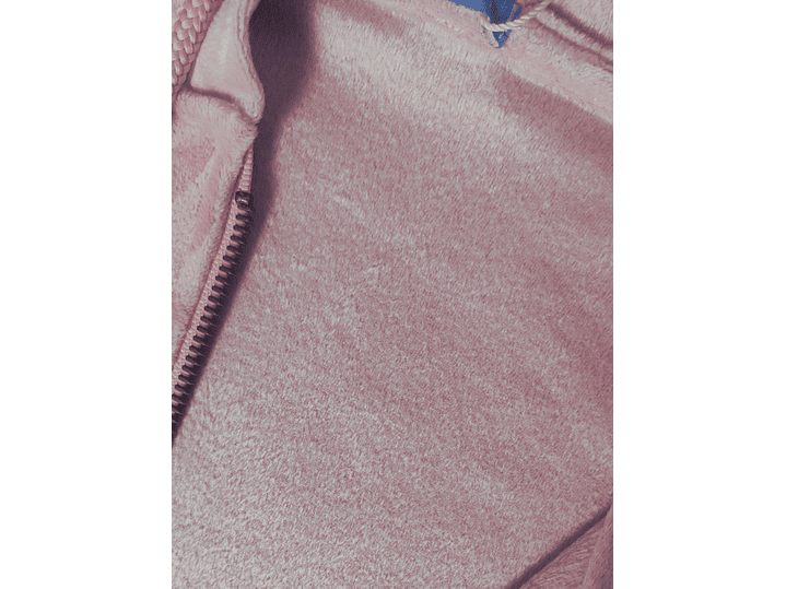 Casaco em veludo com capuz e fecho  4