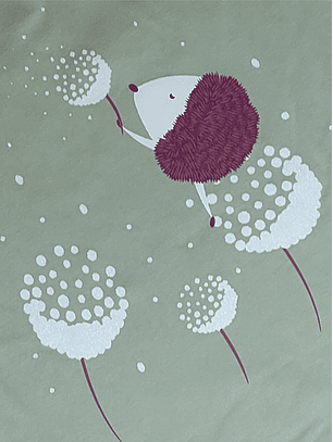 Pijama 100% Algodão com Estampado de Ouriço