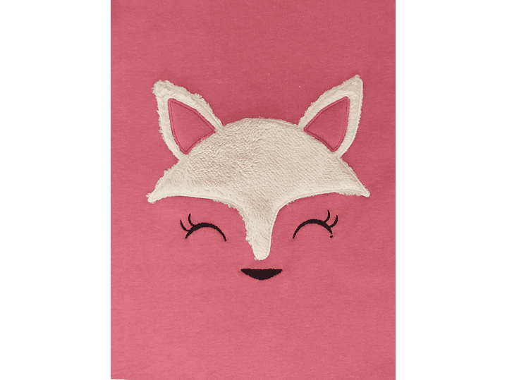 Pijama 100% Algodão Cardado com Bordado de Raposa 2