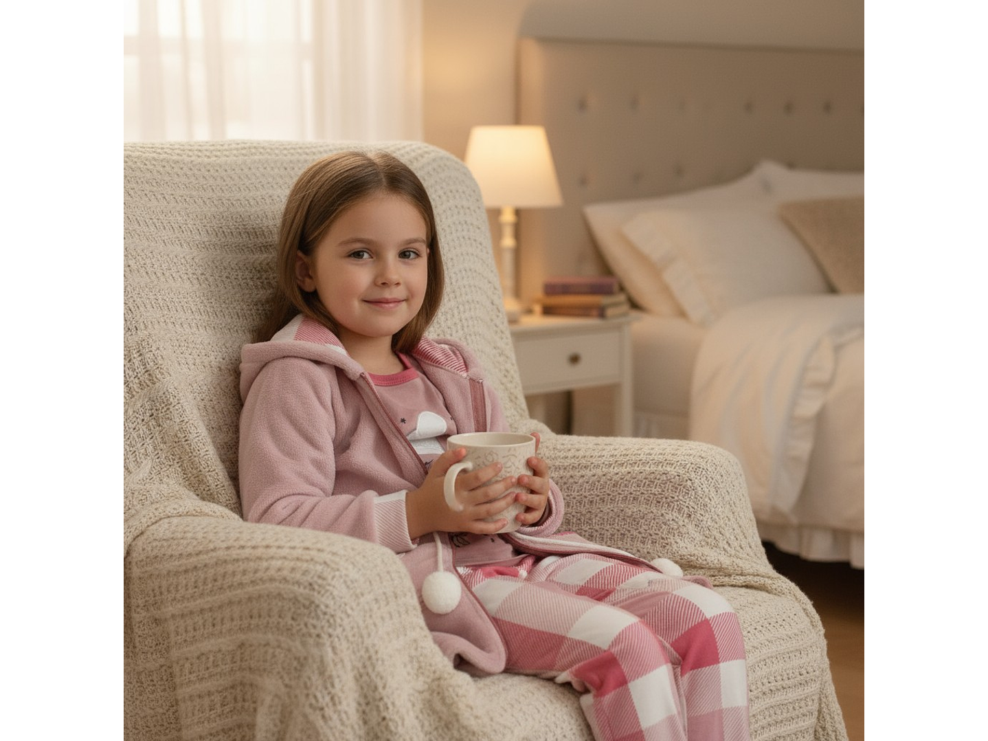 Pijama de criança em algodão -  com venda para os olhos 3