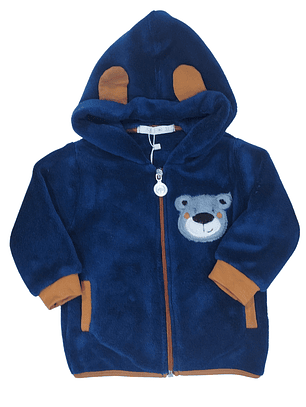 Casaco de bebé com capuz ursinho