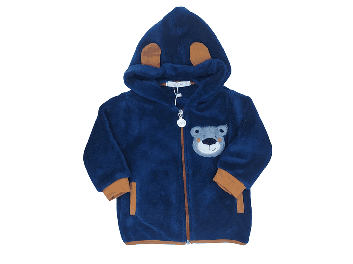 Casaco de bebé com capuz ursinho 2