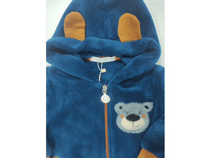 Casaco de bebé com capuz ursinho 3