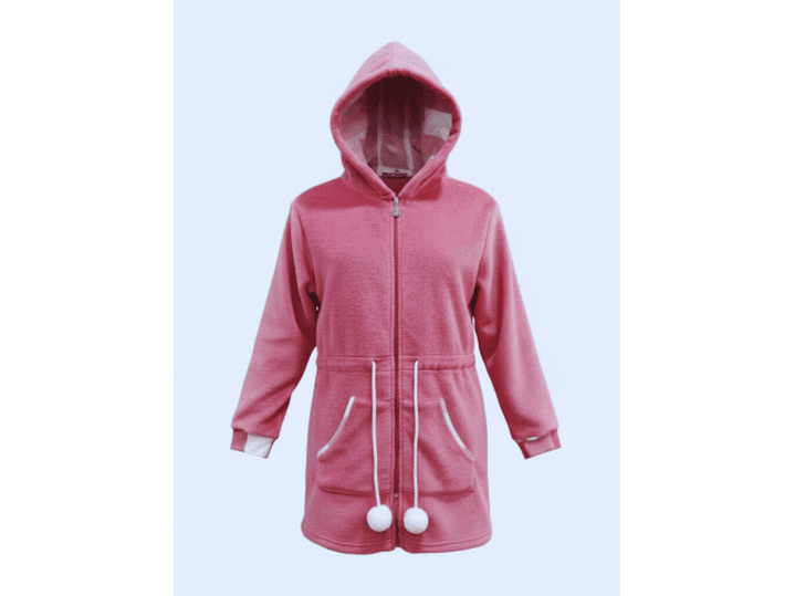 Casaco de mulher com capuz e fecho 2