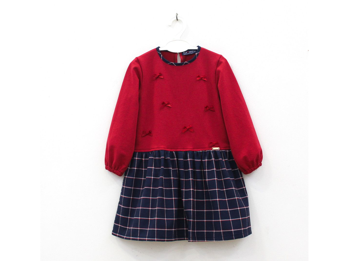 Vestido lacinhos e xadrez 2