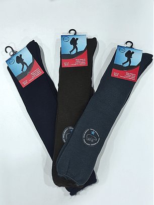 Meia alta térmica efeito polar - Pack de 3