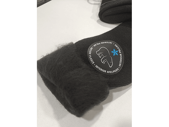 Meia alta térmica efeito polar - Pack de 3 2