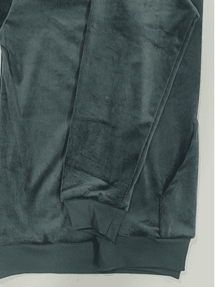 Pijama de homem com capuz em veludo