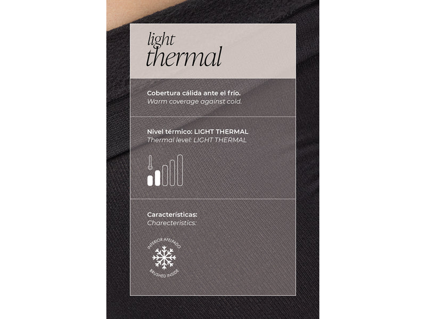 Collant térmica para criança 140DEN - marfim 3