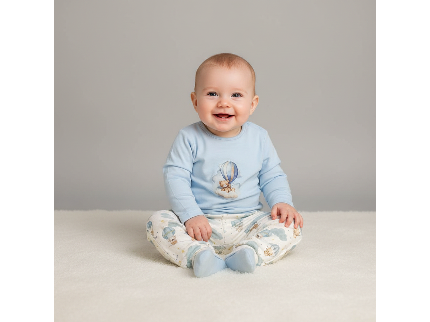 Pijama de Bebé 100% Algodão  – Fabricado em Portugal 1