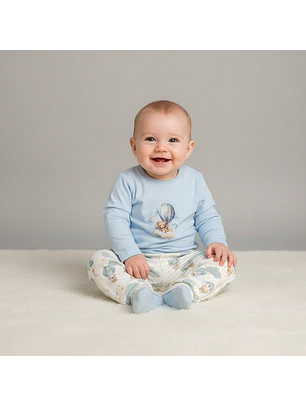 Pijama de Bebé 100% Algodão  – Fabricado em Portugal