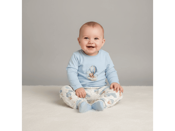 Pijama de Bebé 100% Algodão  – Fabricado em Portugal 1
