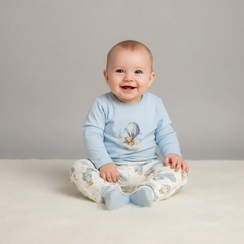Pijama de Bebé 100% Algodão  – Fabricado em Portugal 1